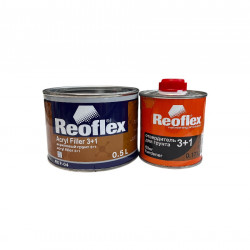 REOFLEX Акриловый грунт 3+1(0,5 л) черный, комплект с отвердителем (0,17 л)(грунт RX F-04/500+отв.RX H-14/170)