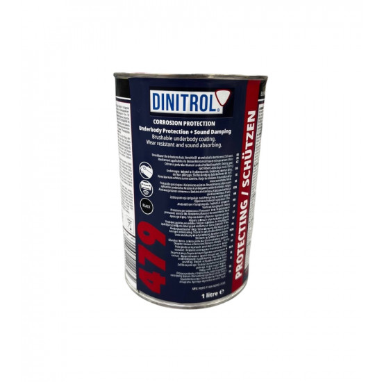 Dinitrol 479 (банка 1 литр). Шумоизоляция и антикор для арок и днища черного цвета.