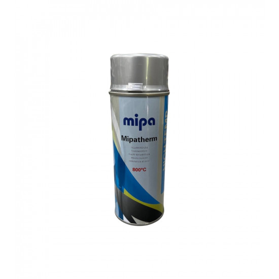 Краска термостойкая MIPA Mipatherm 800C серебристая антикоррозионная 400 мл