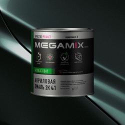 Акриловая эмаль 2К 4:1 MegaMix б/ж 840мл Морская пучина 325