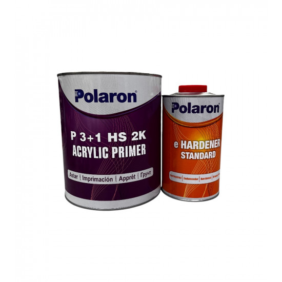 POLARON грунт-наполнитель P3+1 БЕЛЫЙ, 3л+1.0л. отвердитель E, стандартный YD-PPAC310300200