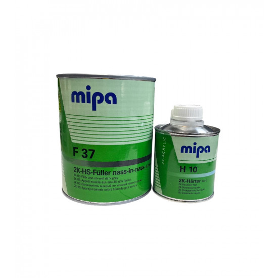 MIPA грунт мокрый по мокромуF 37 2K-HS-Fuller nass-in-nass темно-серыйRAL7011 1,25л(1л+отв.0,25H10) 229510005