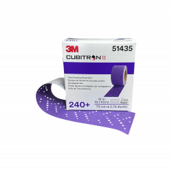 3М Cubitron  737U Полоса абразивная Purple+, P240 +,70 мм x 396мм  (30 штук/рулон), 51435