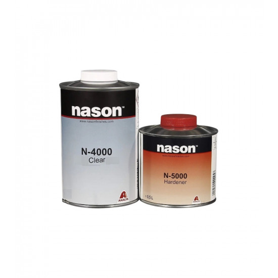 Nason N-4000 CLEAR универсальный лак 1л + N-5000 HARDENER универсальный активатор 0,5л
