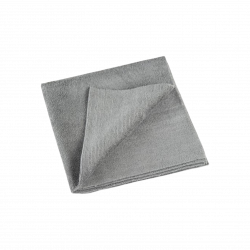 GLOSSWORK Edgeless Microfiber towel Двустороннее полотенце серое с коротким ворсом, GWMF-300