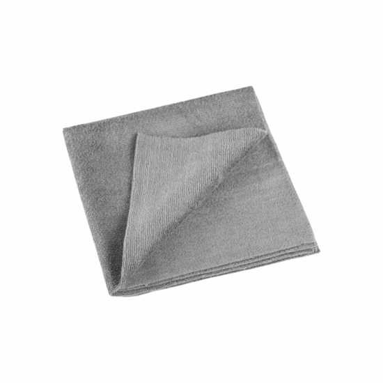GLOSSWORK Edgeless Microfiber towel Двустороннее полотенце серое с коротким ворсом, GWMF-300
