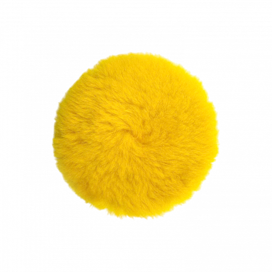 GLOSSWORK Yellow Wool Pad Желтый меховой полировальный круг 150 мм, YWP-150