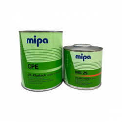 MIPA CPE 2K-Klarlack seidenglanzend Лак акриловый матовый прозрачный 1л +отвердитель MS 25 2K-MS-Harter normal.0,5л., 232210000+237400000