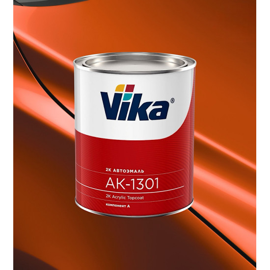 Автоэмаль Акриловая «Vika» АК-1301 2К, 850г, Оранжевый 295