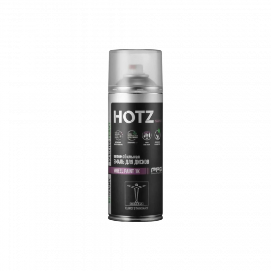 HOTZ эмаль для дисков  черная глянцевая/аэрозольный баллончик 520ml