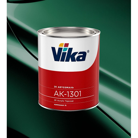 Автоэмаль Акриловая «Vika» АК-1301 2К, 850г, Синевато-зеленый 394