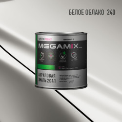 Акриловая эмаль 2К 4:1 б/ж MegaMix  920 мл. Белое облако 240