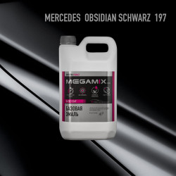 Базовая эмаль MegaMix канистра 3л Mercedes-Benz Obsidianschwarz 197