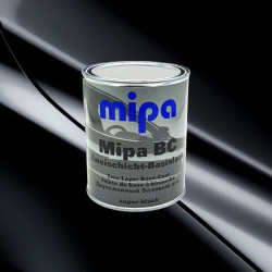 Автоэмаль Mipa база Super Black (1л) черная (под лак) автомобильная базовая