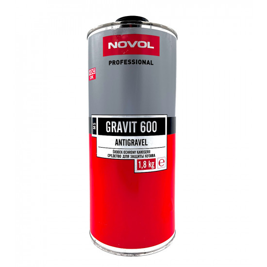 NOVOL GRAVIT 600 Средство для защиты кузова антигравий черный 1,8кг