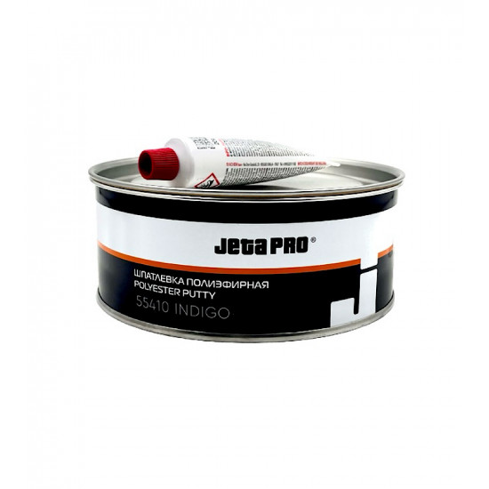 Шпатлевка со стекловолокном JetaPRO 55410 Indigo (1 кг) микростекловолокно FiberMicro