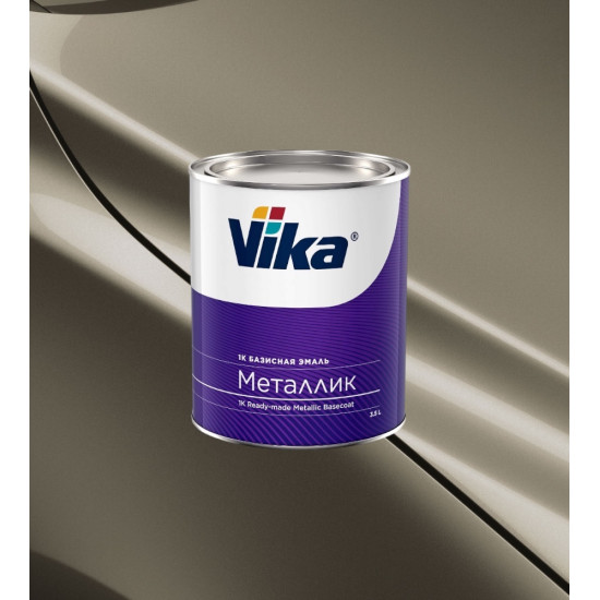 Автоэмаль"Vika" Папирус 387 металик 0,9кг