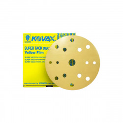 KOVAX Круг микроабразивный YELLOW 152мм 15 отв. P800 липучка 