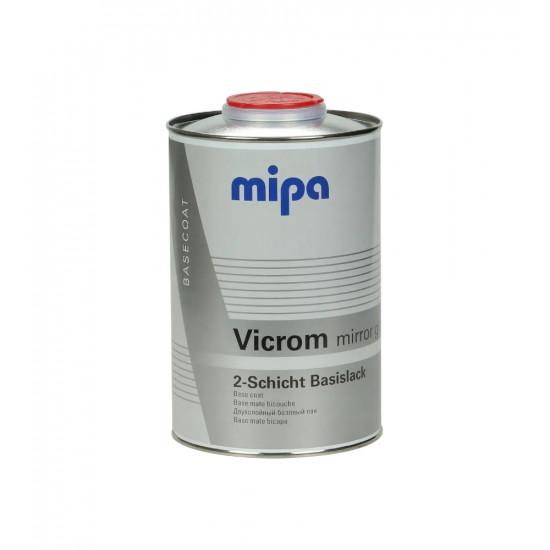 Краска база Mipa Vicrom Mirror Glaze (1л) глянцевый хром (наносится на черную подложку)
