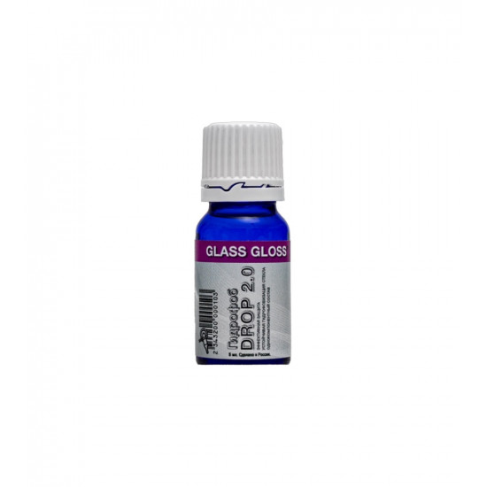 GLASS GLOSS DROP Гидрофобное (водоотталкивающее) покрытие для стекол 5мл, ZX0005