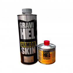 GRAVIHEL покрытие полиуретановое структурное ARMOR SKIN MIX матовый (0,75 кг) + отверд.(0.15л)