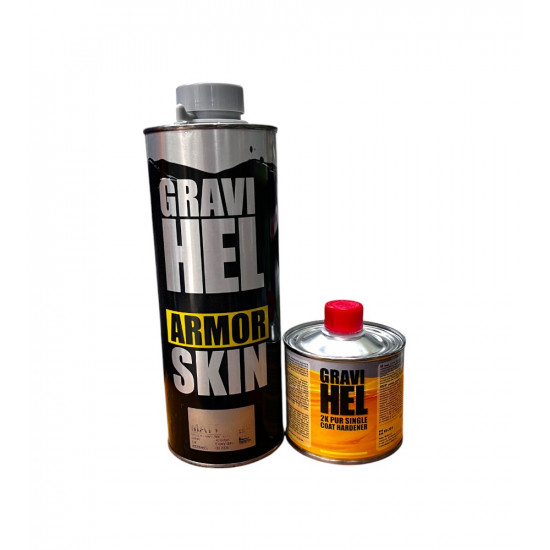 GRAVIHEL покрытие полиуретановое структурное ARMOR SKIN MIX матовый (0,75 кг) + отверд.(0.15л)