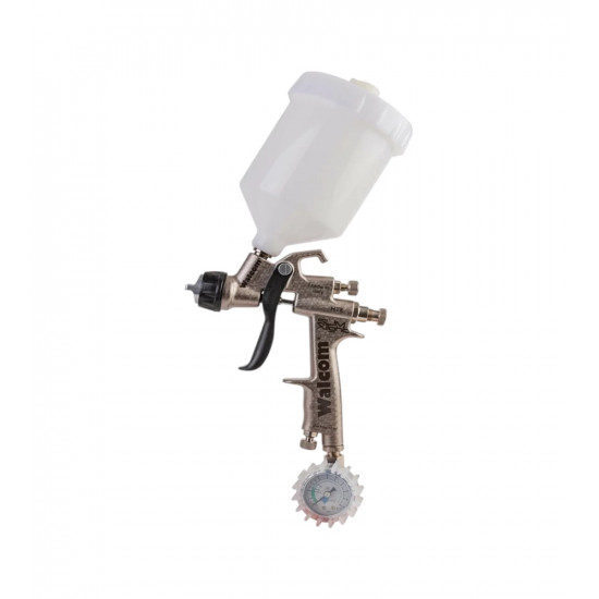 Краскопульт 823013 Walcom SLIM X-Light HTE (1,3мм) в кейсе (2бар, 260л/мин) редуктор, верхний бачок, 823013