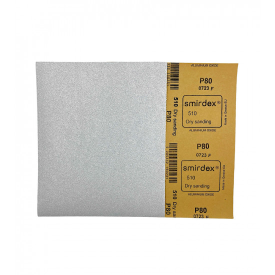 Наждачная бумага для сухой шлифовки Smirdex 510 (230мм*280мм) P80